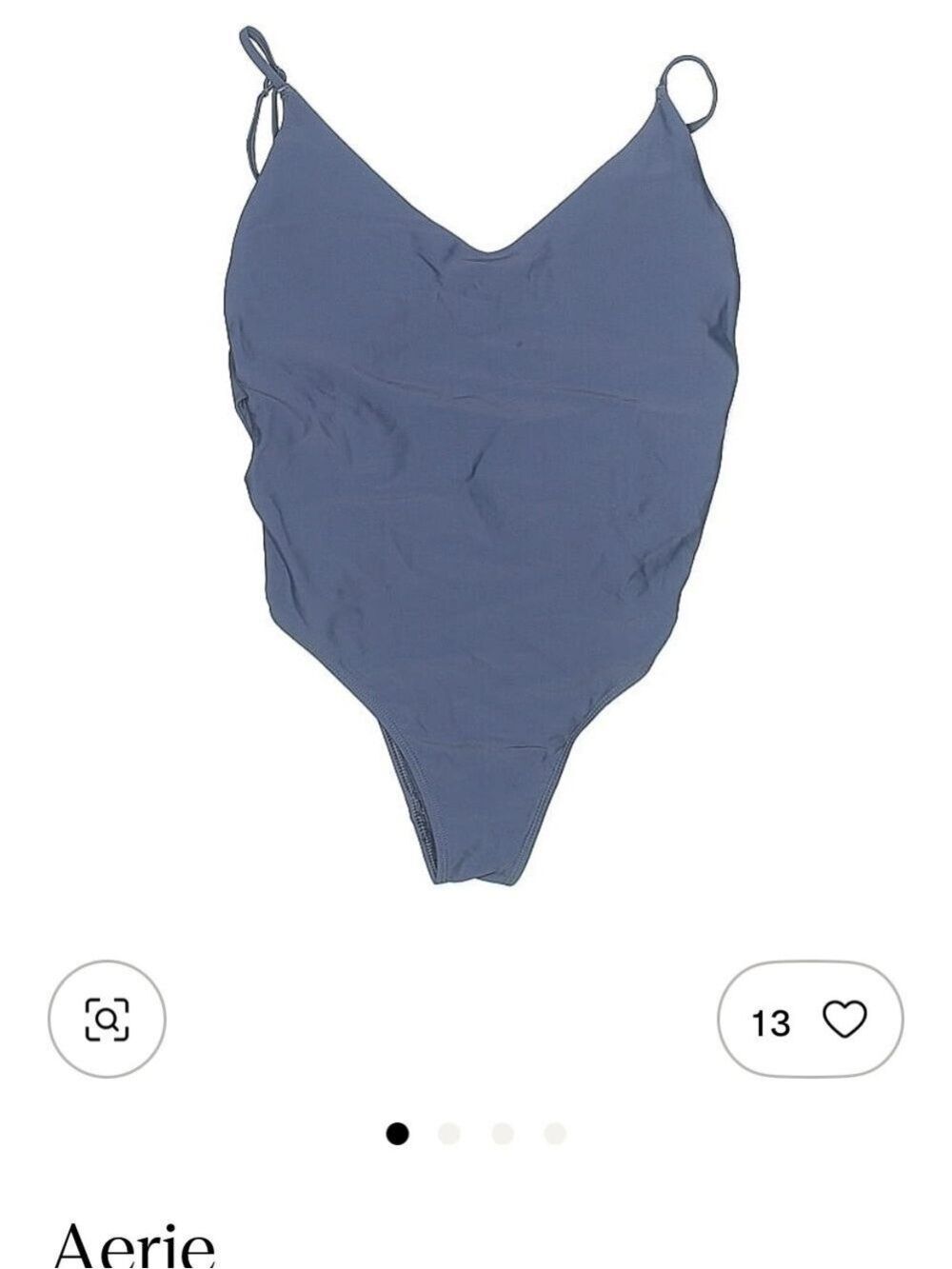 Aerie Dusty Blue Bralette - Picture 2 of 3